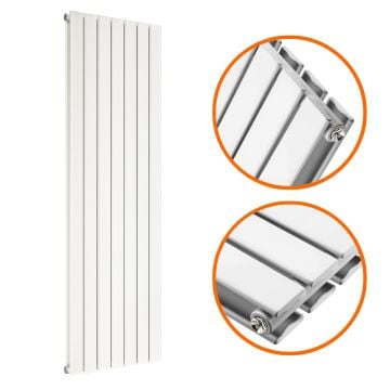 1780 x 490mm White Double Flat Panel Vertical Radiator 